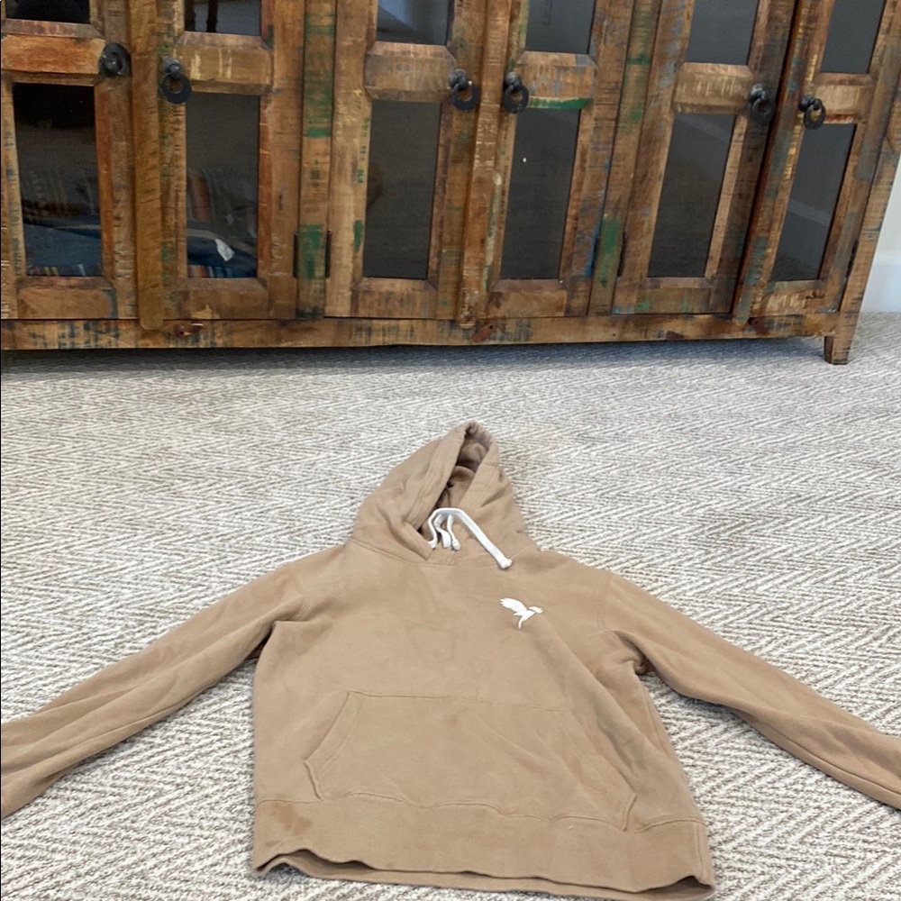 Men's Tan Hoodie Sweater